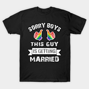 BACHELOR LGBT Gay Pride  Groom Bride T-Shirt